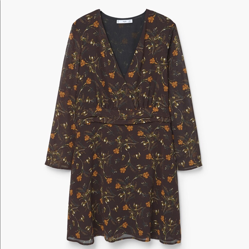 Mango Floral Print Dress